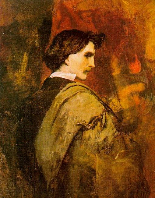 Anselm Feuerbach Self Portrait e Spain oil painting art